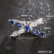 Cross two-color teardrop ring female classic fashionable creative versatile ring contrast color smart dance female ring