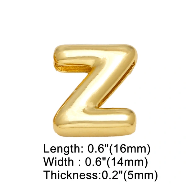 AS jewelry hot selling 26 English letters belt bracelet diy gold-plated hand jewelry female brg78