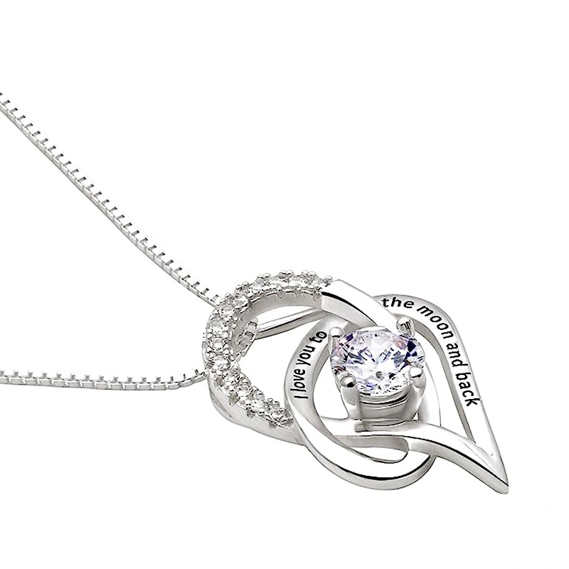  Geometric line engraved necklace pendant hot sale sweet style elegant jewelry live broadcast hot style