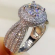    Fashion hot selling rings, luxurious atmosphere, luxury wedding index finger ring, classic bridal ring