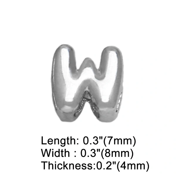 AS jewelry European and American all-match DIY with 26 English letters pendant necklace white K clavicle chain nkb300