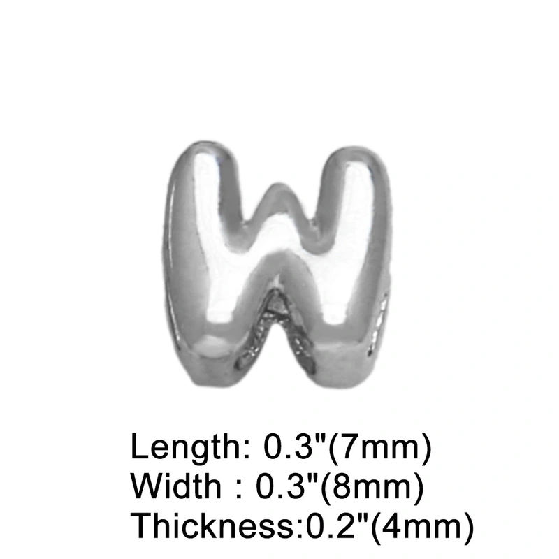 AS jewelry European and American all-match DIY with 26 English letters pendant necklace white K clavicle chain nkb300