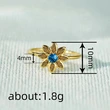  European and Korean exquisite flower flower ring female fashion small fresh sweet ring inlaid with zircon super hot style