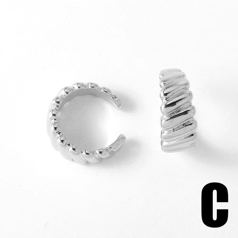 Clearance AS jewelry new high-end photosensitive earrings female C-shaped copper plated real gold earrings era211