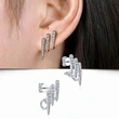 Light luxury high-end unique earrings niche design dry girl autumn and winter style Xiaohongshu same European and American style earrings