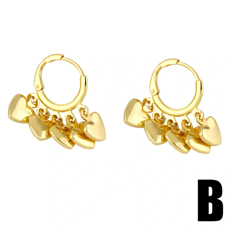 Clearance European and American new crown heart earrings high-end cold style earrings temperament network celebrity earrings erz23