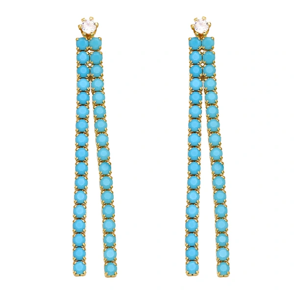 Clearance European and American jewelry long simple full diamond tassel earrings trendy niche design earrings earrings era321