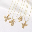 AS jewelry Europe and the United States hot selling copper plated 18k gold bird pendant necklace clavicle chain nkb016 necklace