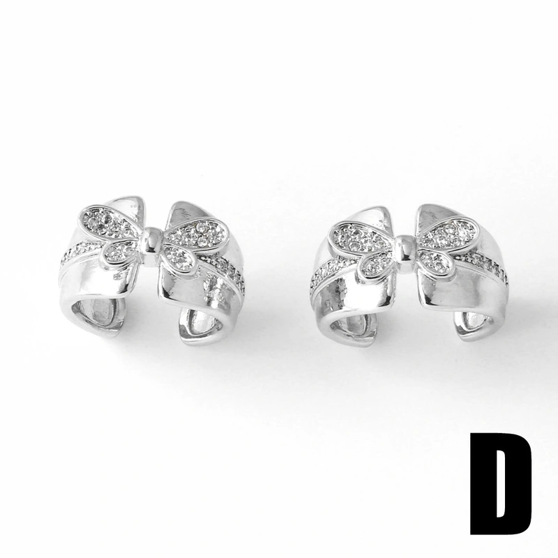 AS jewelry C-shaped double-layer ear bone clip pearl gold-plated zircon earrings earrings era193