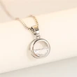 Semi-circular Qingquan necklace pendant for women Korean style simple small fresh zircon necklace pendant jewelry wholesale