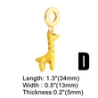 Hot jewelry DIY accessories love giraffe pendant hand bracelet brn16 bracelet