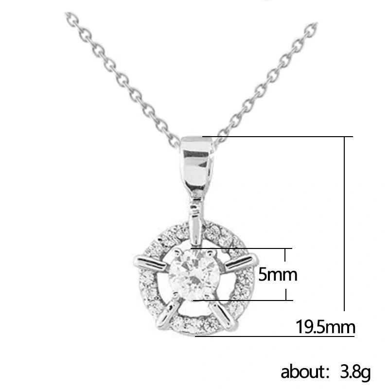  Japanese and Korean simple style necklace female hollow personality zircon pendant clavicle chain fashion student girl accessories