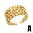 Simple and fashionable star ring female style niche design hollow double layer ring rim40
