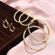  Exaggerated irregular large hoop earrings for women 2023 new style fashion temperament personality European and American style earrings