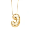 AS jewelry fat English letter necklace female gold-plated zircon clavicle chain nkb241