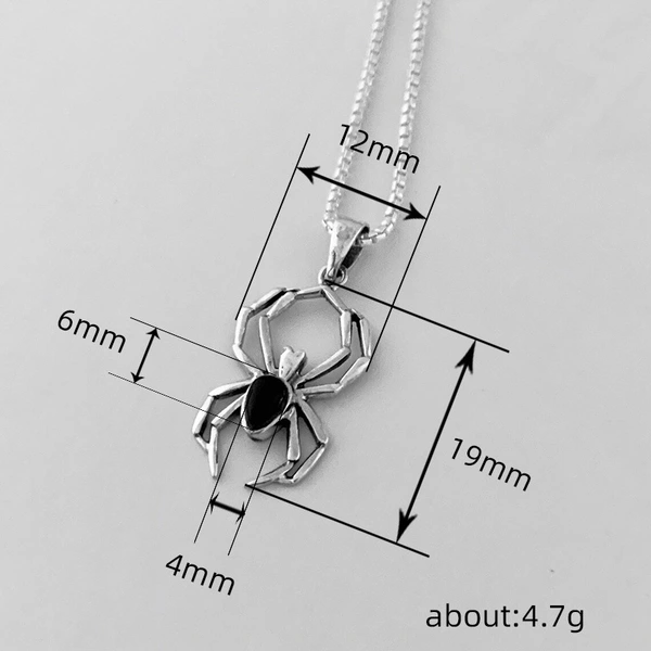 European and American fashion personality necklace Halloween ghost spider necklace new hot selling exaggerated accessories