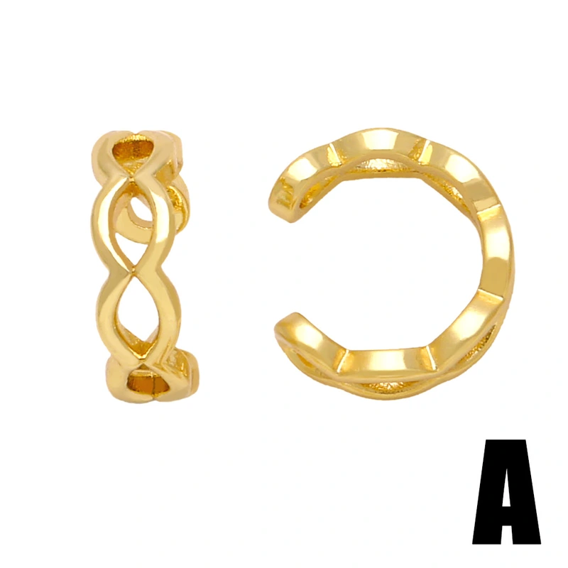 European and American jewelry personality simple no piercing ear clip female fashion cold style geometric ear bone clip ers41