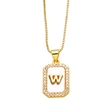 AS jewelry European and American new shell cube 26 English letters necklace clavicle chain female nkb581