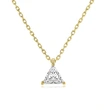  Xiaohongshu live broadcast style necklace women's simple triangle geometry daily accessories fashionable necklace