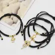 AS jewelry Europe and the United States hot selling turtle shell pendant bracelet female gold-plated adjustable black rope bracelet brg61