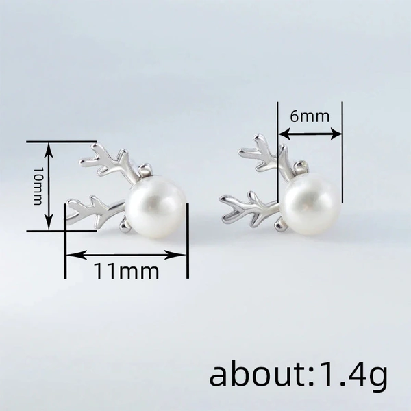  Christmas holiday deer antler earrings fashionable temperament holiday earrings European and American popular women's jewelry