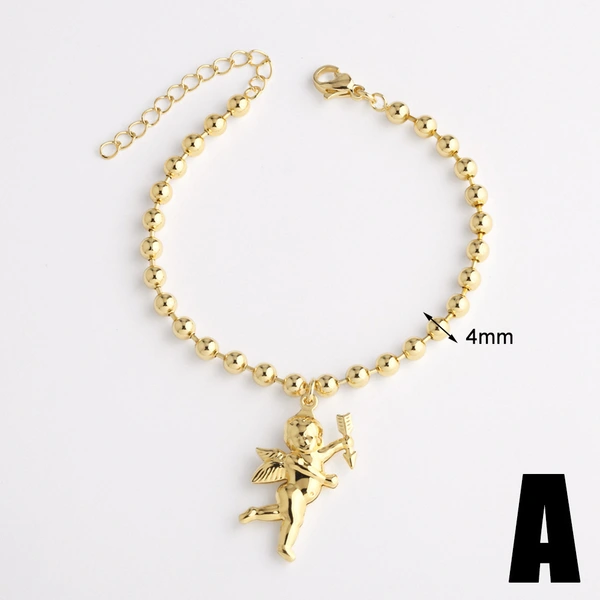 Jewelry new full zircon cherry pendant bracelet gold-plated butterfly hand jewelry bracelet brj17 bracelet