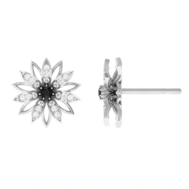   Sweet little daisy earrings for women, flower and floral pastoral accessories, forest-style daily matching earrings