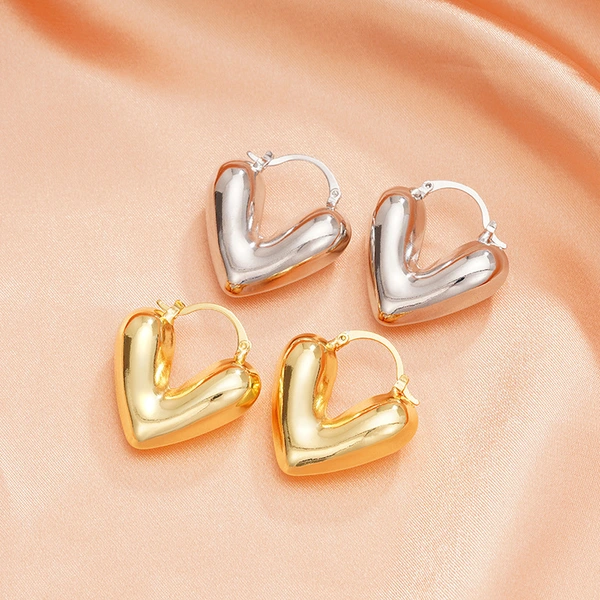 Manufacturers wholesale heart earrings heavy fashion exaggerated jewelry temperament network celebrity style popular style