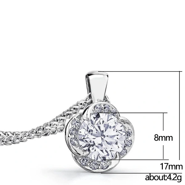 Xiaohongshu Internet celebrity recommended pendant summer women's floral halter neck necklace geometric diamond zircon necklace