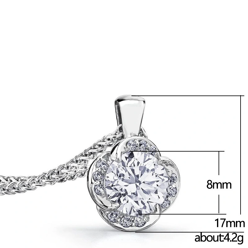 Xiaohongshu Internet celebrity recommended pendant summer women's floral halter neck necklace geometric diamond zircon necklace
