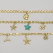 AS jewelry new hot selling ocean style starfish turtle pendant gold-plated bracelet jewelry wholesale brn51