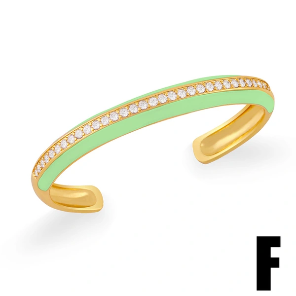 Hot selling jewelry niche design personality Bohemian color drop zircon bracelet bracelet female brd93