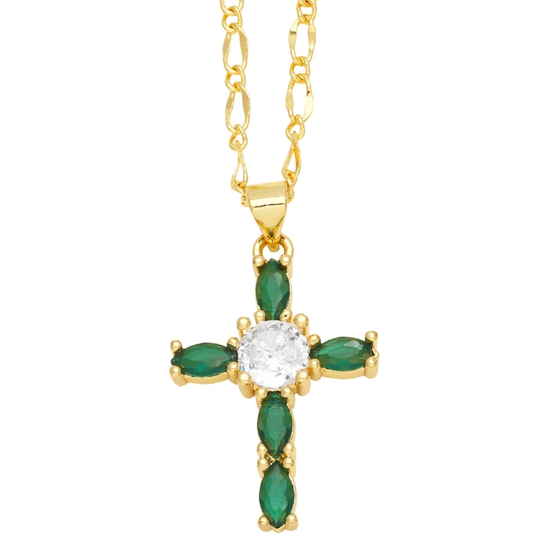 Clearance jewelry European and American temperament cross necklace light luxury simple versatile clavicle chain nky99