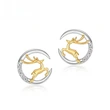  Christmas moon elk earrings holiday deer exquisite earrings fashionable hot style matching accessories