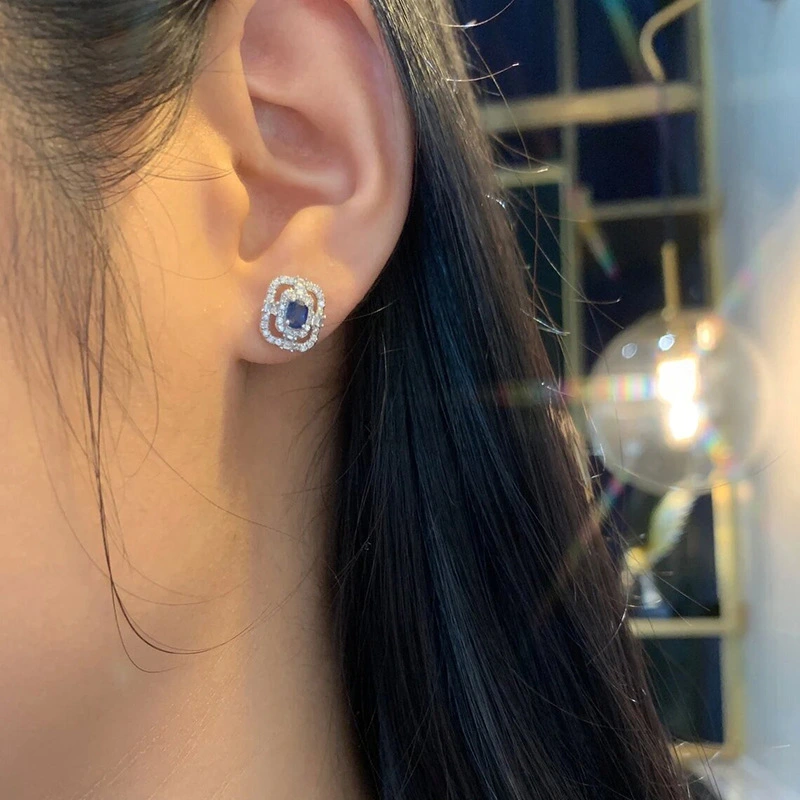 Rectangular hollow design earrings, elegant and luxurious royal earrings for women, elegant ladies, square earrings