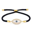 Hot selling Korean version of the devil's eye zircon bracelet fashion exquisite female colorful shell red string bracelet bra87