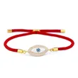 Hot selling Korean version of the devil's eye zircon bracelet fashion exquisite female colorful shell red string bracelet bra87