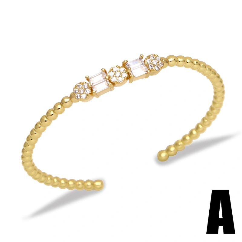 European and American fashion personality exaggerated bracelet female Internet celebrity niche light luxury high-end OT buckle bracelet brf56