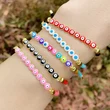Clearance European and American devil eye bracelet bohemian style oil drop eye bracelet adjustable brf83