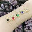 Simple high-end zircon love bear bracelet female girlfriends sisters couple hand jewelry network celebrity temperament brg34