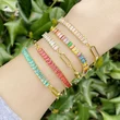 Personalized light luxury bracelet European and American cold style light luxury niche fashion splicing square zircon bracelet female brf90