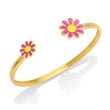 European and American fashion simple small daisy bracelet female Internet celebrity student small fresh color oil drop flower bracelet brg47
