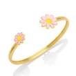 European and American fashion simple small daisy bracelet female Internet celebrity student small fresh color oil drop flower bracelet brg47