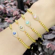 Hot selling jewelry full of zircon pearl bee insect pendant bracelet hand jewelry brm89 bracelet