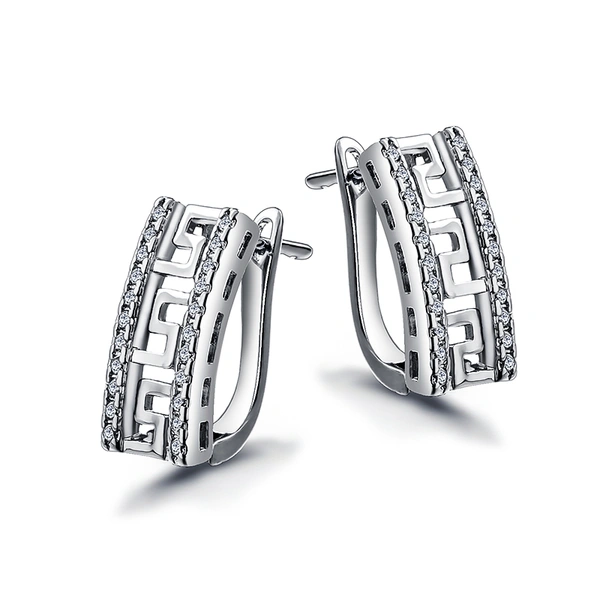 European and American style women's hollow earrings, simple high-end new-style earrings, high-end elegance, versatile earrings