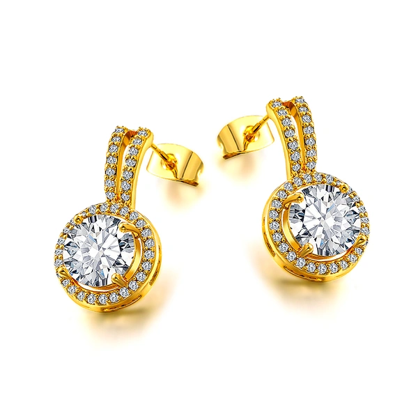 European and American style cute zircon earrings rabbit shaped earrings playful and cute earrings