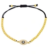 New bracelet European and American devil's eye copper inlaid zircon bracelet simple blue eye hand jewelry brh11