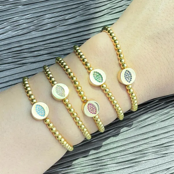Clearance hot selling jewelry fashion bracelet small gold bead bean bracelet niche cool style bracelet female brh33