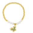 Clearance 2023 Summer Pearl Butterfly Bracelet Women European and American Temperament High-end Niche Design Bracelet brh31