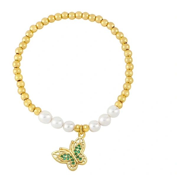 Clearance 2023 Summer Pearl Butterfly Bracelet Women European and American Temperament High-end Niche Design Bracelet brh31